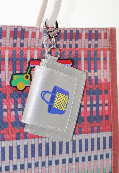 Plains & Prints × Pete Rich Card Wallet (Silver)