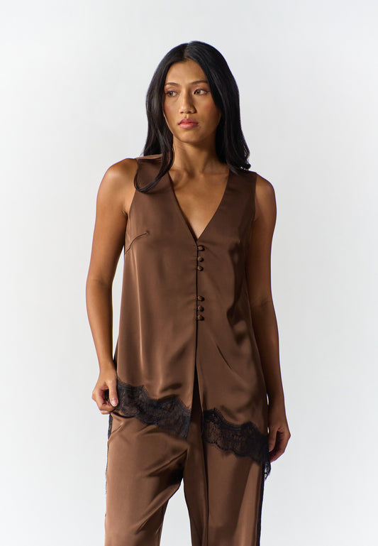 RAF Soul Sleeveless Top (Brown)