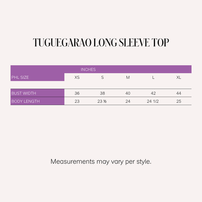 Sari- Sari Tuguegarao Long Sleeve Top (Printed Beige)