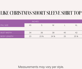 Holiday Tees 2025 Like Christmas Short Sleeve Shirt Top (Off White)